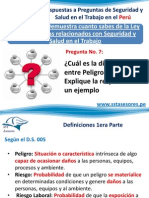 Respuestas SST 7 ¿Cuál Es La Diferencia Entre Peligro y Riesgo?