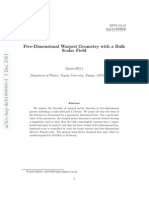 Five-Dimensional Warped Geometry With A Bulk Scalar Field: DPNU-01-24 Hep-Th/0109040