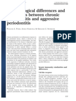 Immunological Differences and Similarities Between Chronic Periodontitis and Aggressive Periodontitis