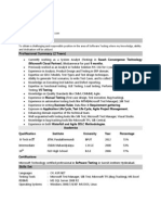 Sibaram Panda: Professional Summary (2 Years)