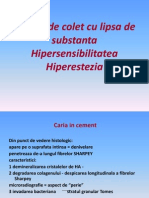 Hipersensibilitatea, Hiperestezia Dentinara