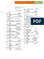 Latihan Bahasa Inggris Kelas V: Choose The Correct Answer by Crossing (X) A, B, C, or D