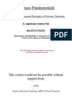 Module 6 Fundamentals of Polymer Chemistry