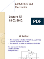 EEE C364/INSTR C 364 Analog Electronics