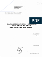 Caracteristicas Hidricas de Los Suelos y Eficiencia de Riego