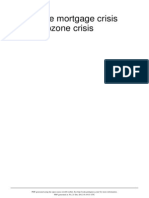 Subprime Mortgage Crisis and Eurozone Crisis