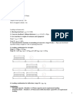 Bondek I - Calculation Note - 1 Row of Support