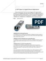 Cisco SFP Optics For Gigabit Ethernet Application