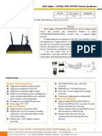 F8434 ZigBee+WCDMA WIFI ROUTER SPECIFICATION