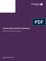 Construction Method Statements