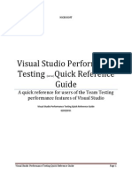 Visual Studio Performance Testing Quick Reference Guide 3 - 6