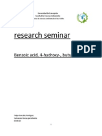 Research Seminar: Benzoic Acid, 4-Hydroxy-, Butyl Ester