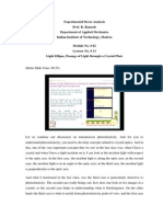 Experimental Stress Analysis Prof. K. Ramesh Department of Applied Mechanics Indian Institute of Technology, Madras