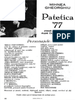 Mihnea Gheorghiu - Patetica 77