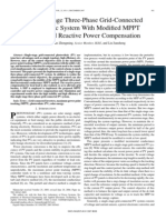 A Single-Stage Three-Phase Grid-Connected Photovoltaic System With Modified MPPT Method and Reactive Power Compensation