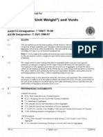 T 19-09 (Bulk Density (Unit Weight) and Voids in Aggregate)