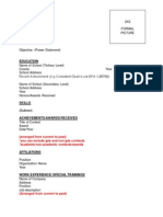 Resume Format