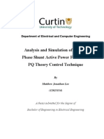 19 Analysis and Simulation of A Three Phase Shunt Active Power Filter With PQ Theory Control T