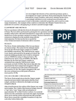 Tensile Test Lab Report