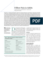 Evaluation of Elbow Pain in Adults