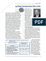 Understanding Motor Temperature Rise Limits
