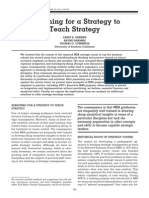 Searching For A Strategy To Teach Strategy (Larry E. Greiner)