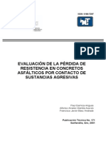 pt171 EVALUACIÓN DE LA PÉRDIDA DE RESISTENCIA EN CONCRETOS ASFÁLTICOS POR CONTACTO DE SUSTANCIAS AGRESIVAS PDF