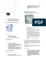 MCB (Miniature Circuit Breaker)