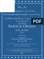 Obama DCCC Invite