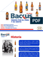 Marketing Mix Backus