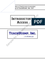 Introductory Access: Teachucomp, Inc