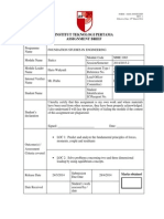 MME1083 Assignment 1 Foundation ITP