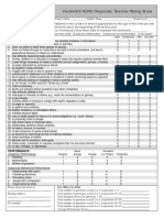 Adhd Rating Teacher