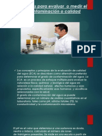 Parámetros para Evaluar o Medir El Grado de Contaminación Del Agua