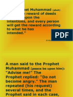 The Prophet Muhammad (Pbuh) Said: "The Reward of Deeds Depends