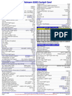 G200 Cockpit Card