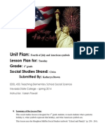 Unit Plan:: Lesson Plan For: Grade: Social Studies Strand