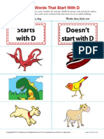 Sort Words That Start With D