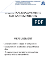 Mechanical Measurements and Instrumentation