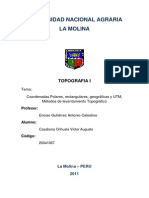 Tipos de Levantamientos Topograficos y Coordenadas