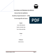 Cromatografía de Gases - Reporte 1