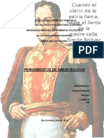 Pensamientos de Simon Bolivar! Actividad Nº3