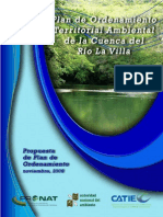 Plan de Ordenamiento Territorial Ambiental Del Río La Villa