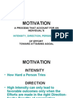 A Process That Account For An Individual's Intensity, Direction, Persistence