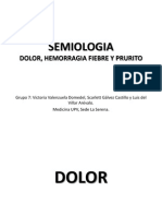 1° Seminario Dolor, Hemorragia, Fiebre, Edema, Prurito