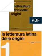 La Letteratura Latina Delle Origini