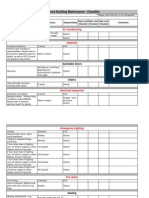 Building Maintenance Checklist