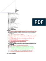 Cell Biology Questions and Answers