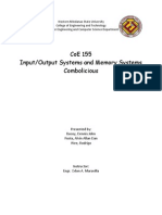 Coe 155 Input/Output Systems and Memory Systems Combolicious