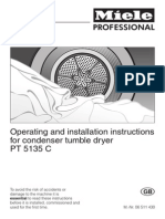 Operating and Installation Instructions For Condenser Tumble Dryer PT 5135 C